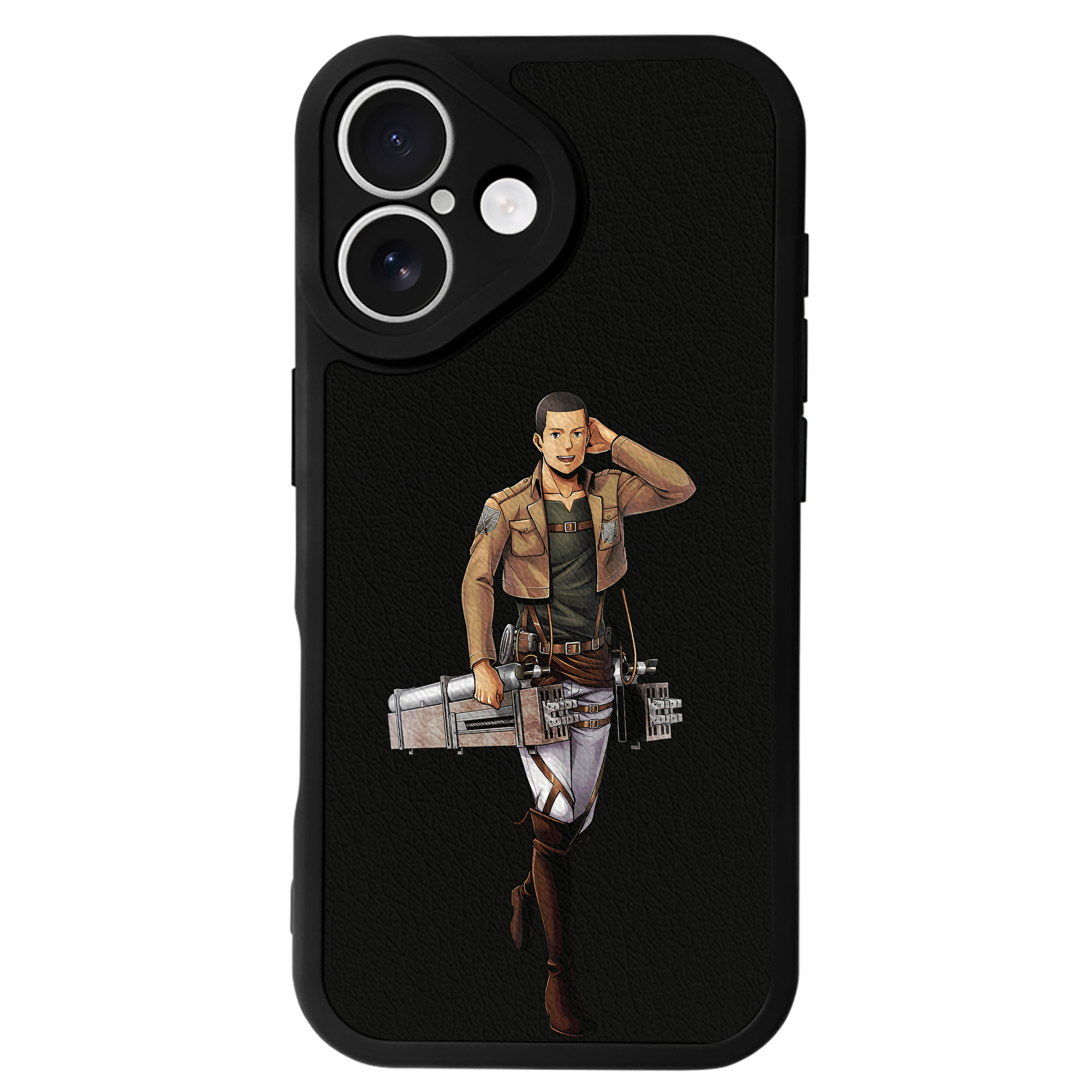 （画像用） 進撃の巨人 Attack on Titan 【iPhone 16シリーズ対応】シリコンスマホケース（レザー調） 材質：シリコン
